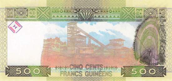 500 Francs Guinéen 2006 p.39a